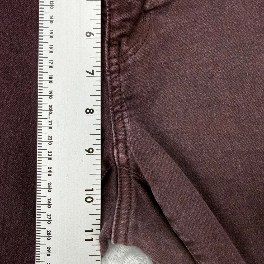 American Eagle Super Stretch X Jegging Burgundy Maroon Skinny Jean WMNS 14 Long